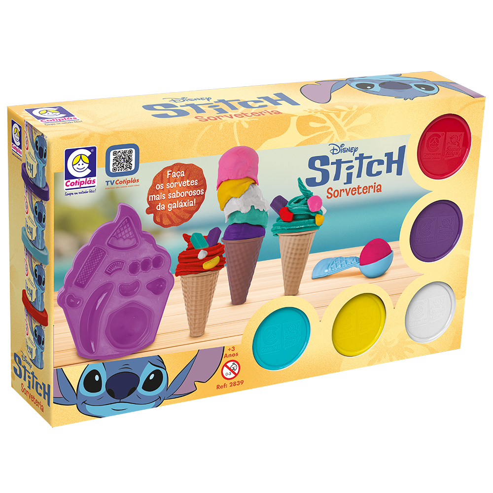2839 - Stitch Sorveteria, Embalagem