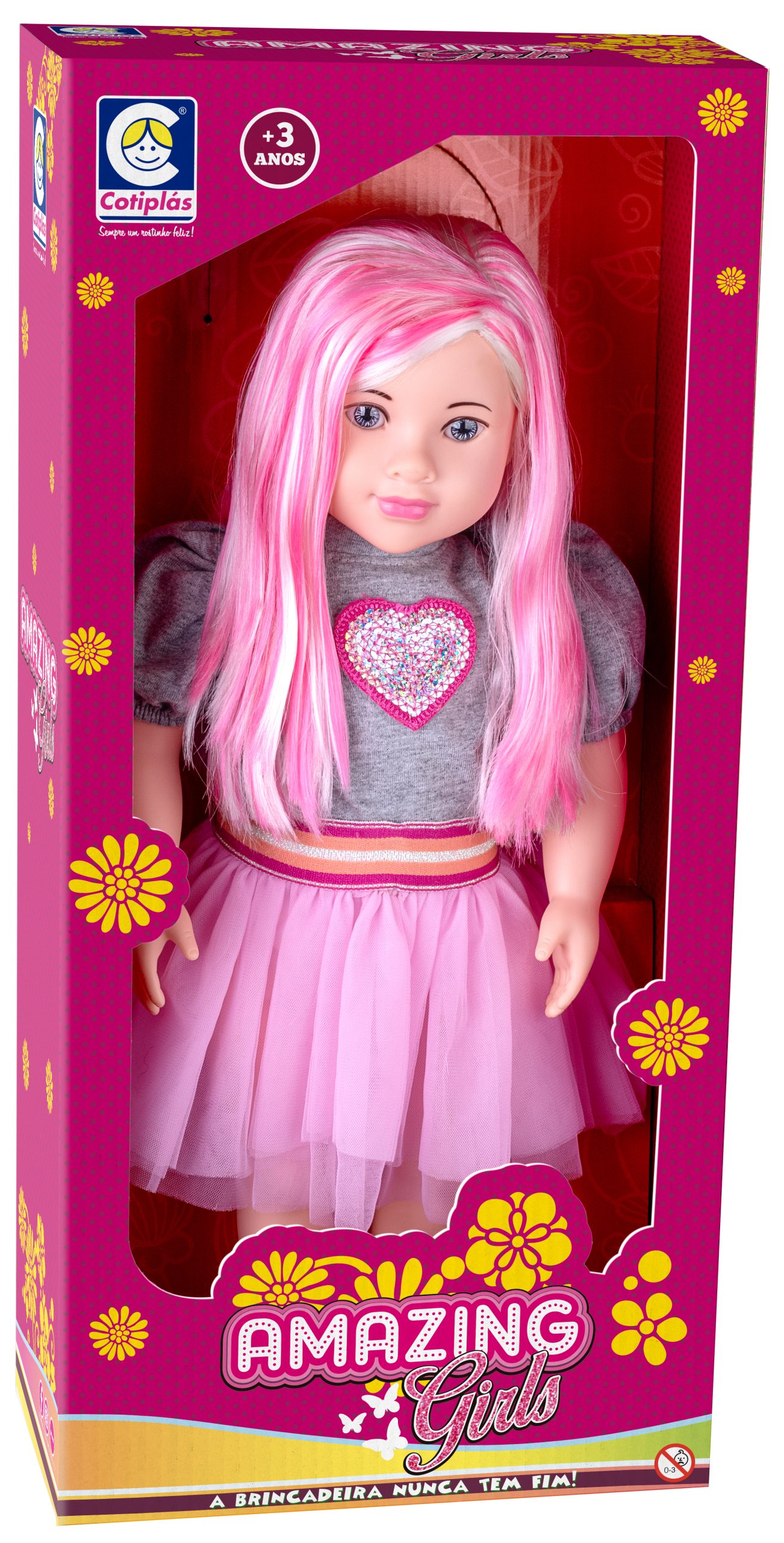 2865 - Embalagem Amazing Girls - Cabelo Pink